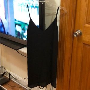 Reformation Black Slip Dress